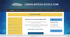 Desktop Screenshot of leman-bateau-ecole.com